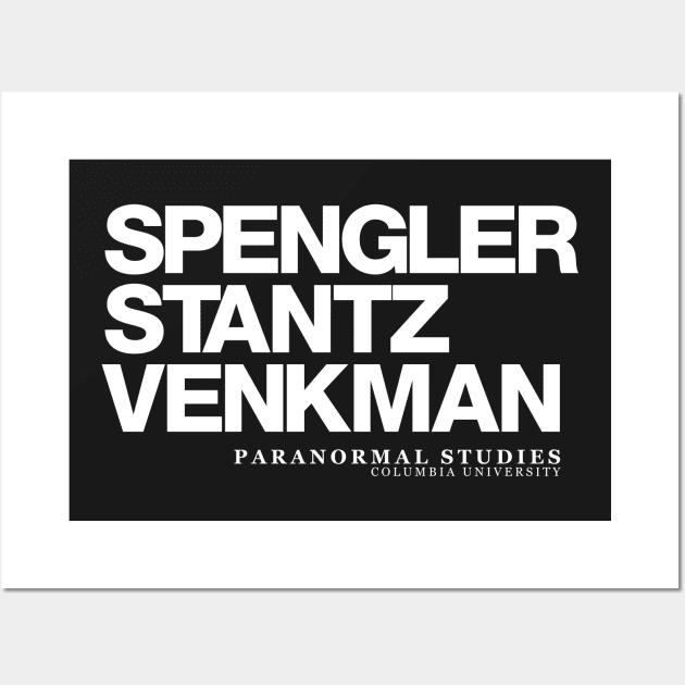 Spengler Stantz Venkman Wall Art by PanicTees